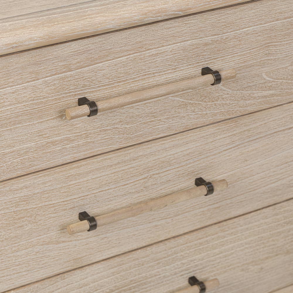 Bayview Dresser 6 drawer Natural Whitewash
