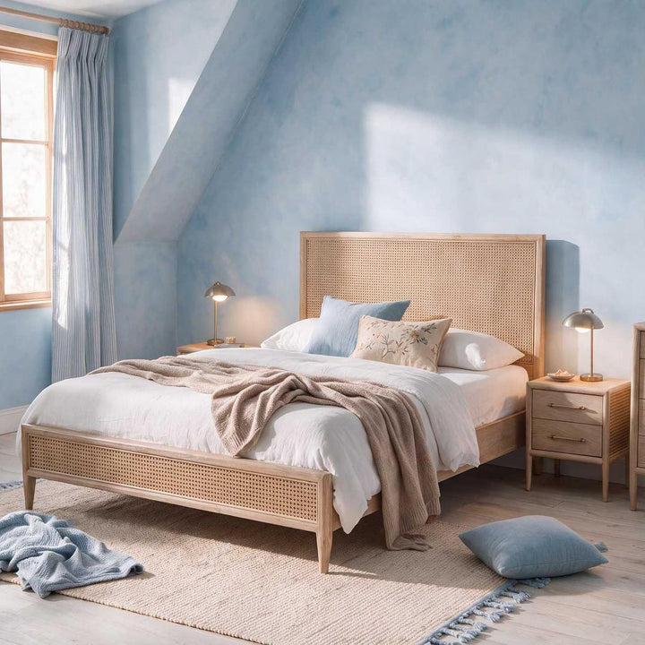 Bayview Bedside 2 Drawer Natural Whitewash