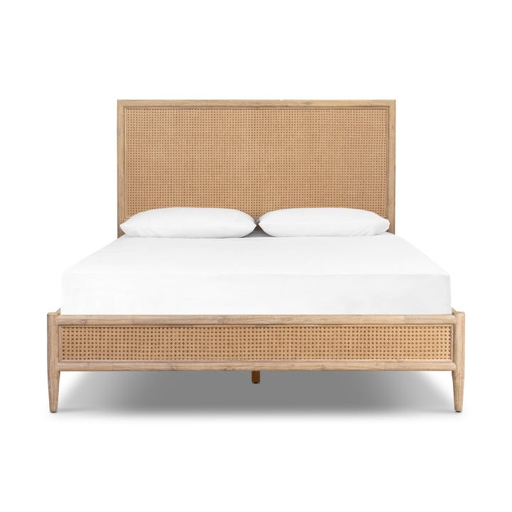 Bayview Queen Bed Natural Whitewash