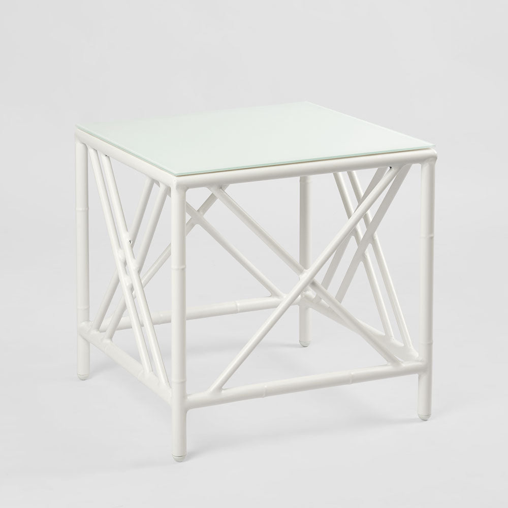 Elodie Outdoor Side Table White