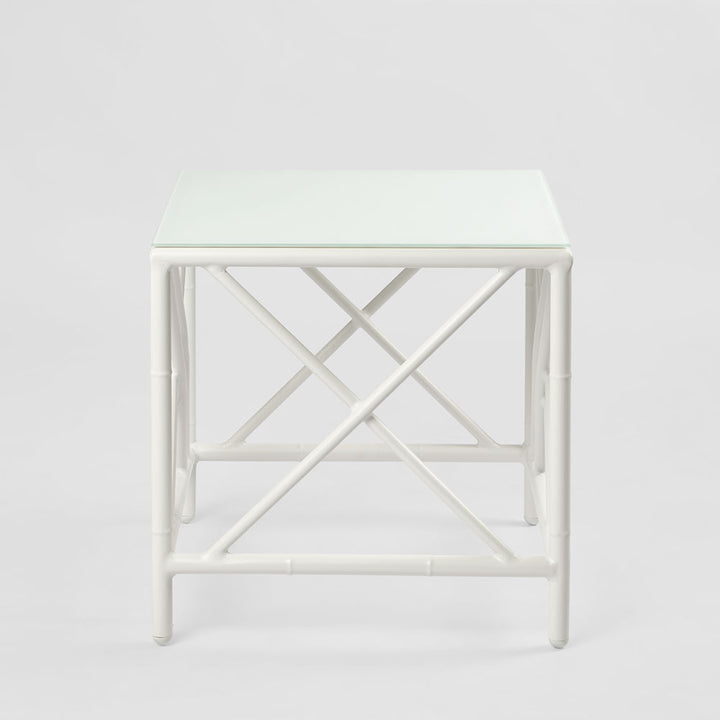 Elodie Outdoor Side Table White