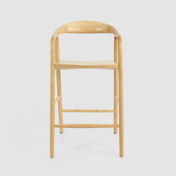 Mason Counter Stool  Ash  Natural Fabric