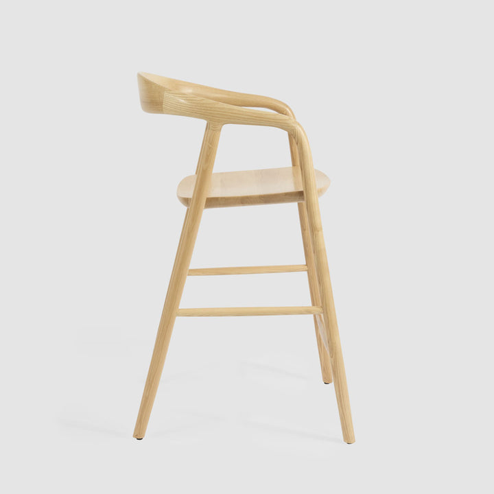 Mason Counter Stool  Ash  Natural Fabric