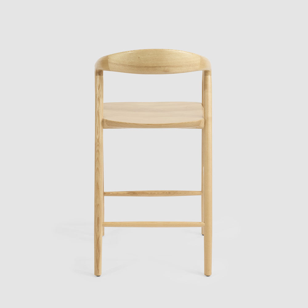 Mason Counter Stool  Ash  Natural Fabric