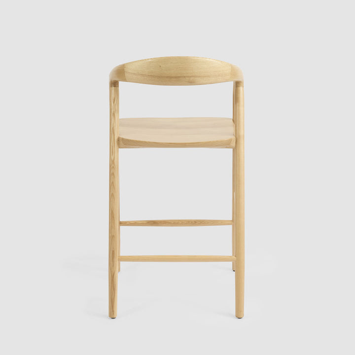 Mason Counter Stool  Ash  Natural Fabric