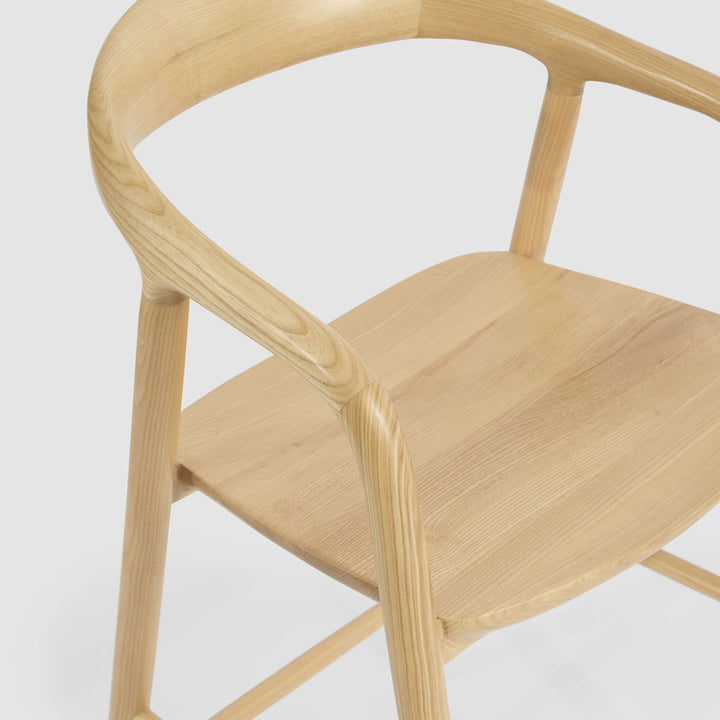 Mason Counter Stool  Ash  Natural Fabric