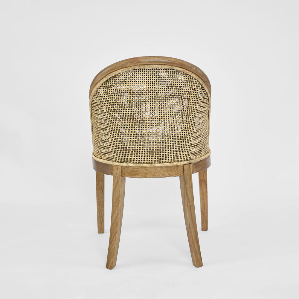 Beau Dining Chair Leather Seat Only Brown