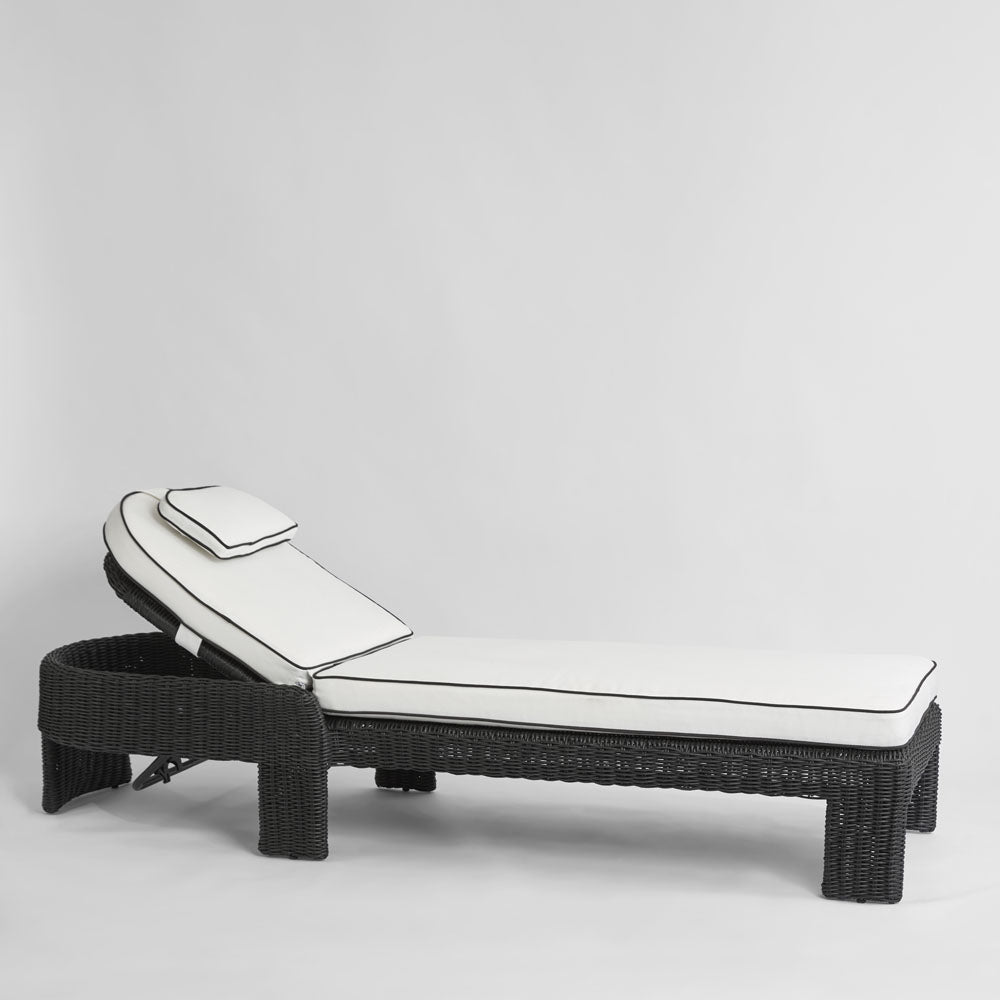 Cassius Sunlounge Outdoor Black