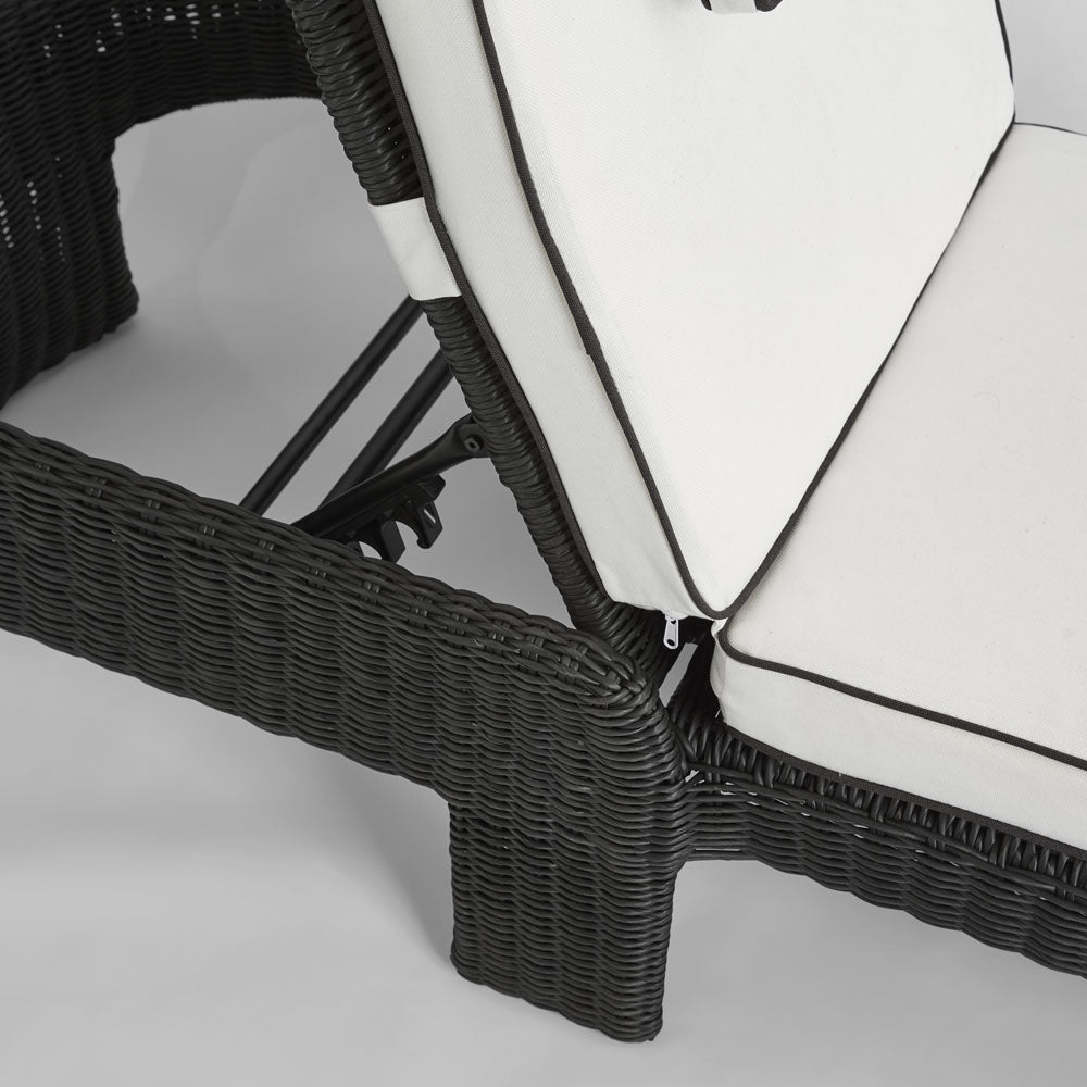 Cassius Sunlounge Outdoor Black