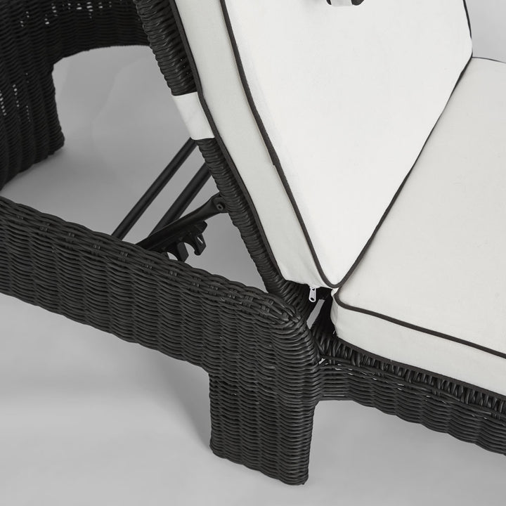 Cassius Sunlounge Outdoor Black