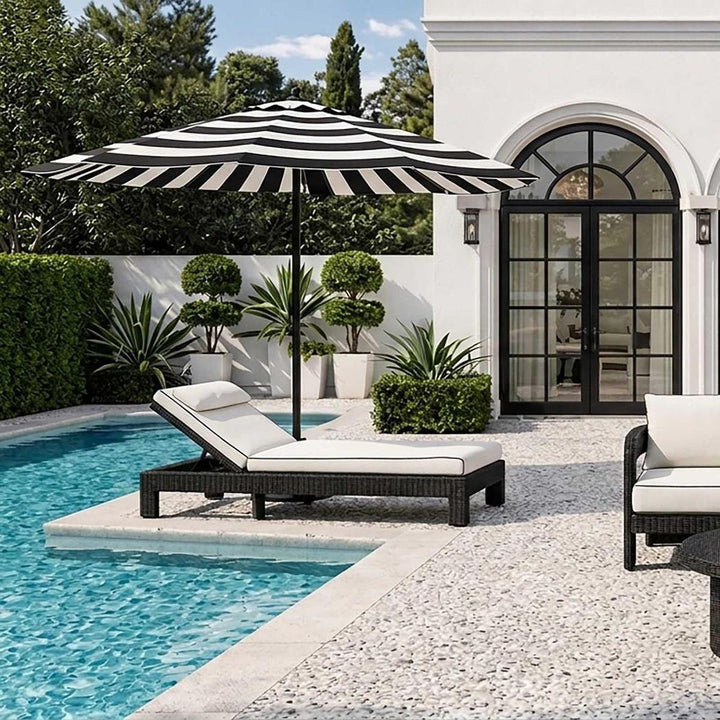 Cassius Sunlounge Outdoor Black