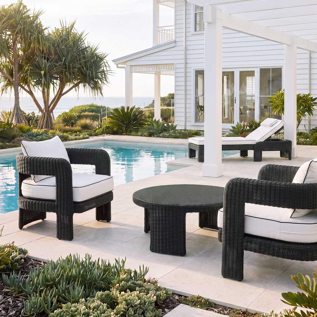 Cassius Occasional Armchair Outdoor Black