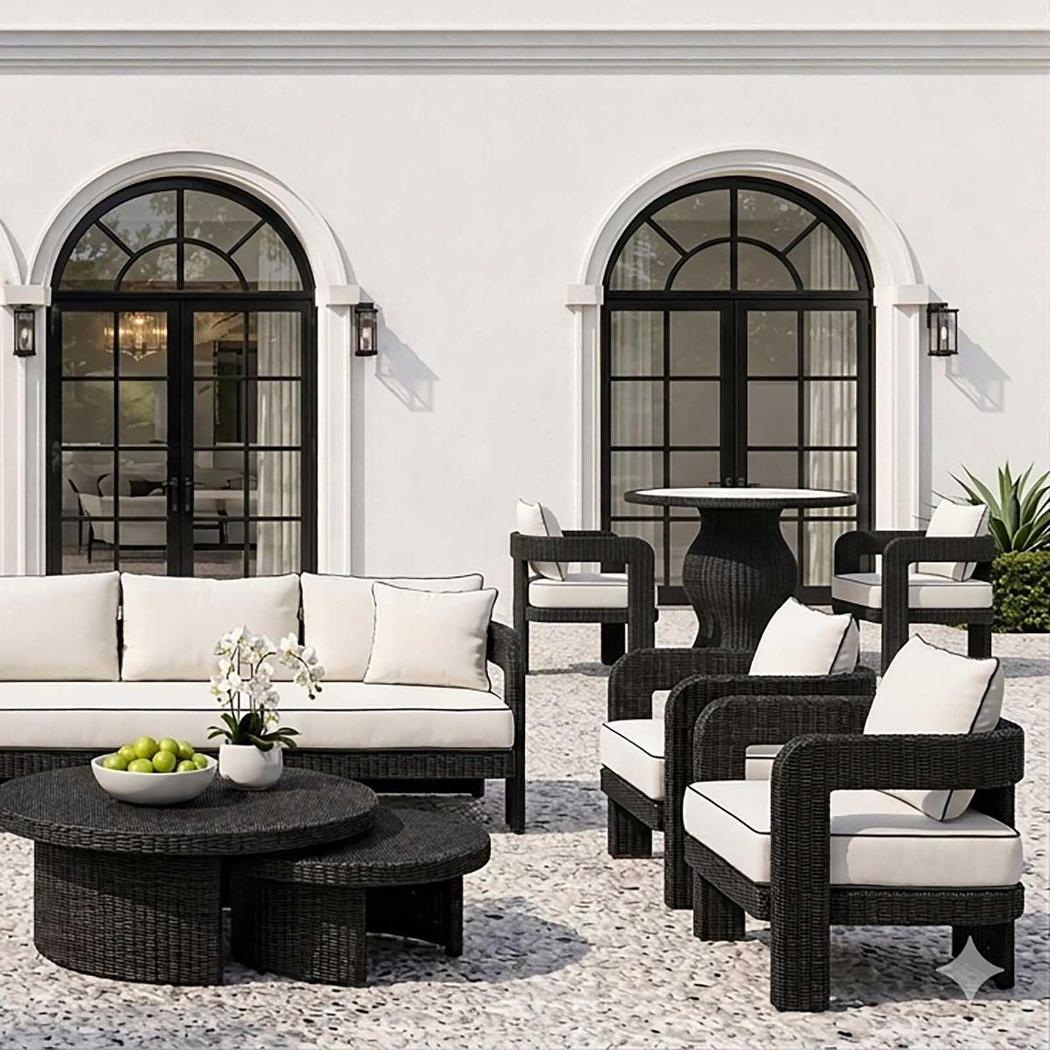 Cassius Occasional Armchair Outdoor Black