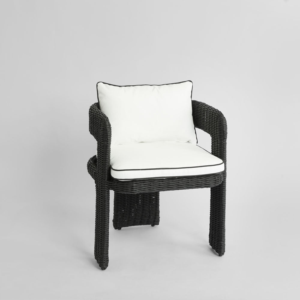 Cassius Occasional Dining Chair Outdoor Black