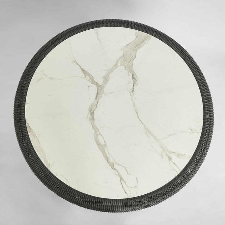 Cassius Round Dining Table 120cm Outdoor Black