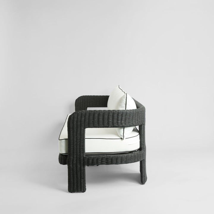 Cassius 3 Seat Sofa Outdoor Black