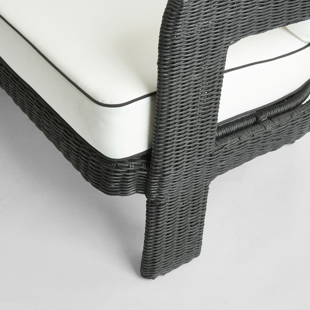 Cassius 3 Seat Sofa Outdoor Black