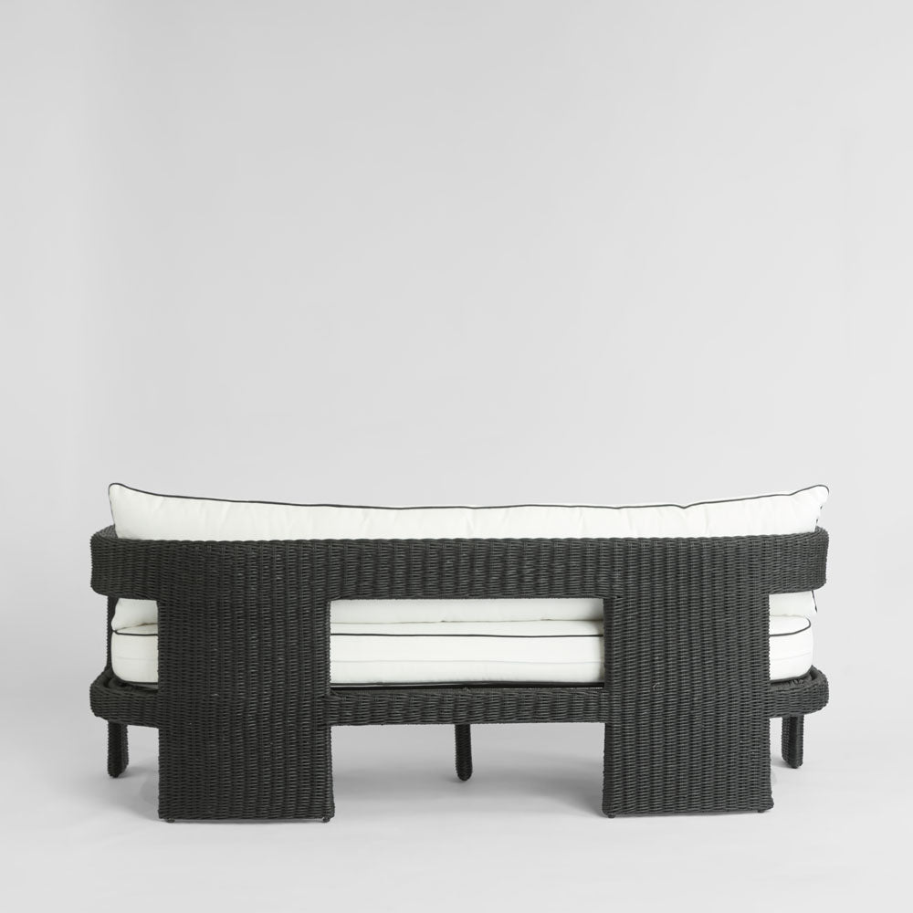 Cassius 3 Seat Sofa Outdoor Black