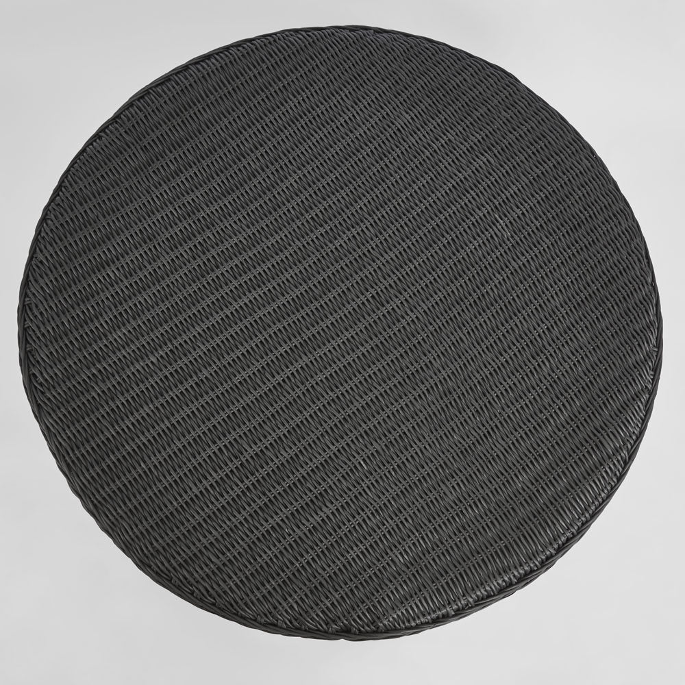 Cassius Outdoor Round Coffee Table Black