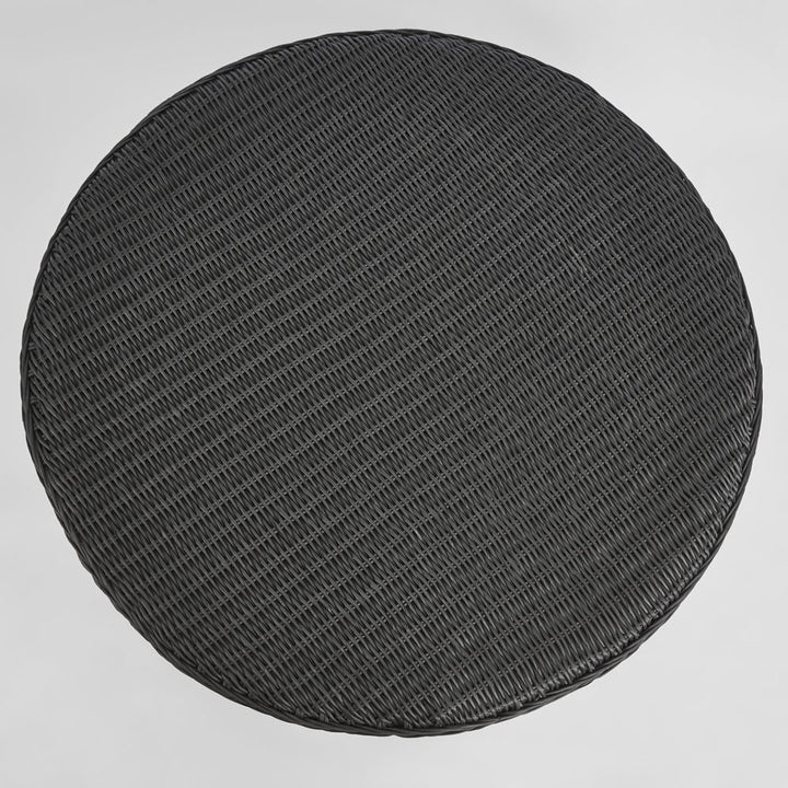 Cassius Outdoor Round Coffee Table Black