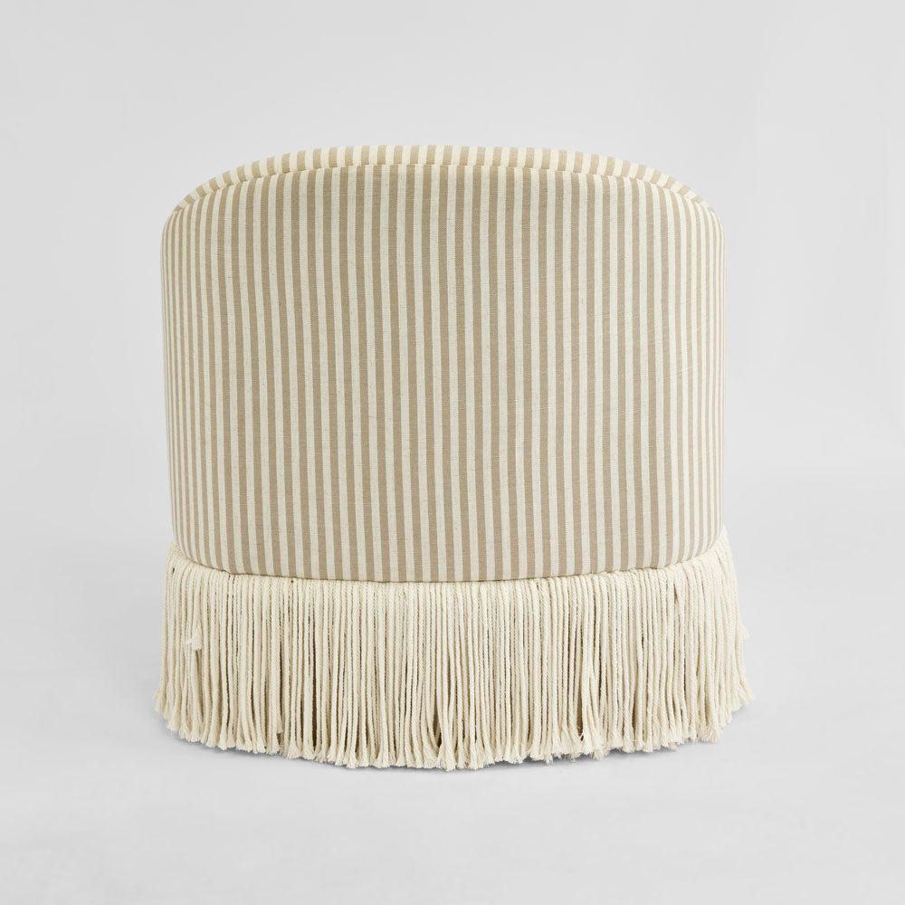Regatta Fringe Armchair Beige Stripe