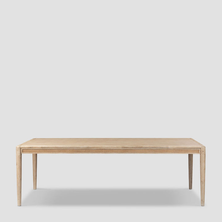Bayview 240cm Dining Table Natural Whitewash
