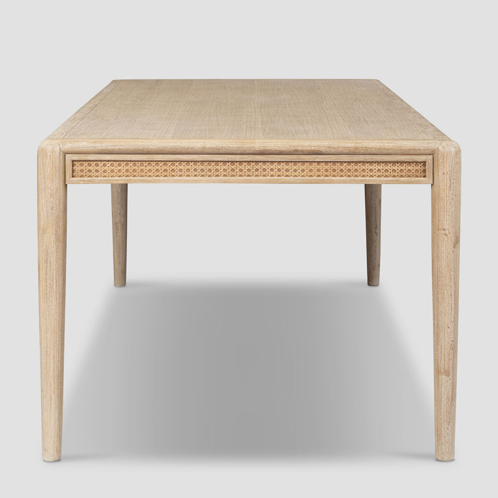 Bayview 240cm Dining Table Natural Whitewash