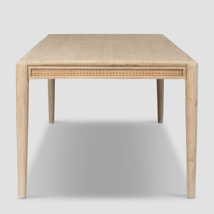 Bayview 240cm Dining Table Natural Whitewash