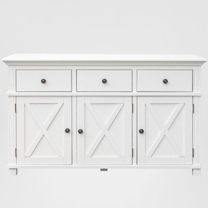 Sorrento 3 Door Hamptons 145cm Buffet White