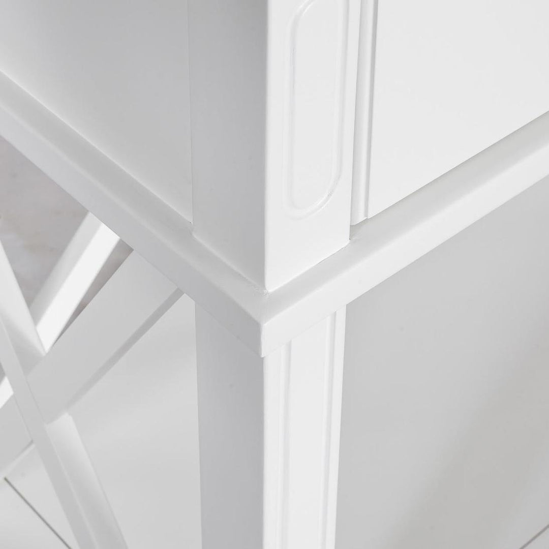 Sorrento Hamptons 130cm 2 Drawer Console White