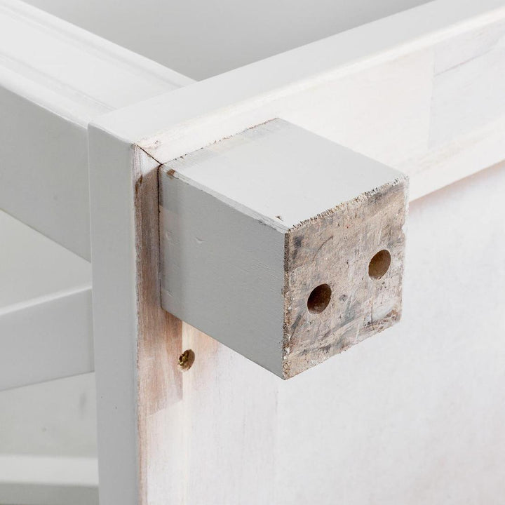 Sorrento Hamptons 130cm 2 Drawer Console White