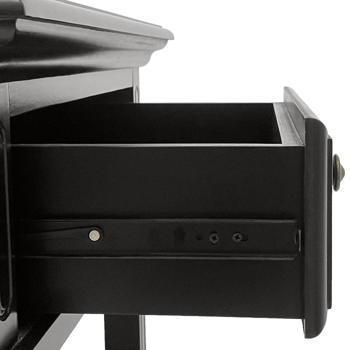 Sorrento Hamptons Bedside Table W/Drawer Black