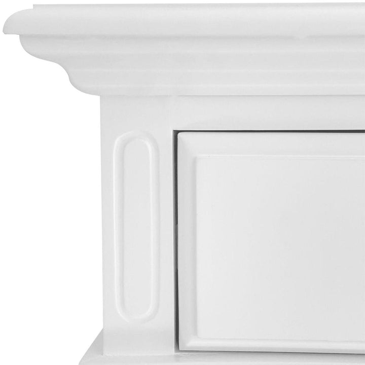 Sorrento Hamptons Bedside Table W/Drawer White