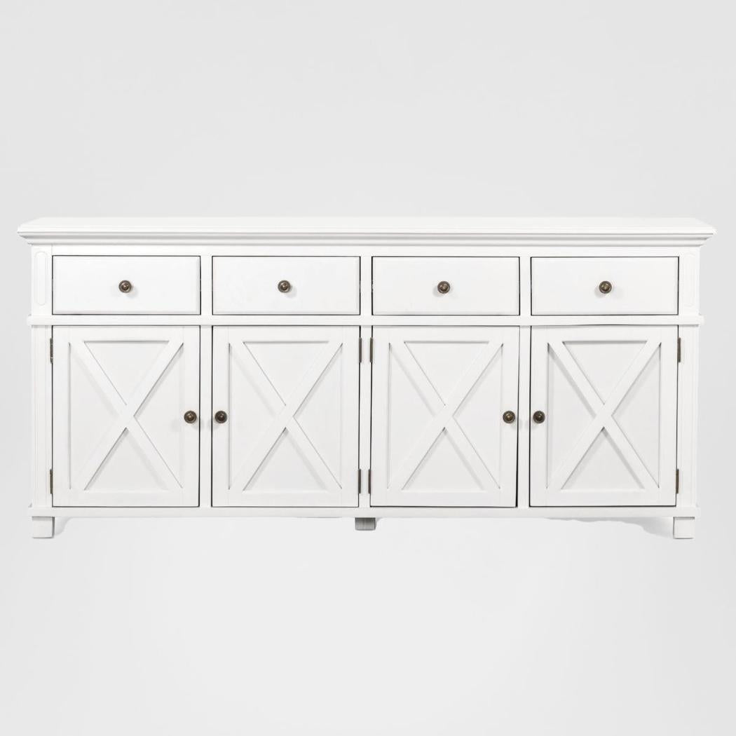 Sorrento 4 Door Hamptons 188cm Buffet White