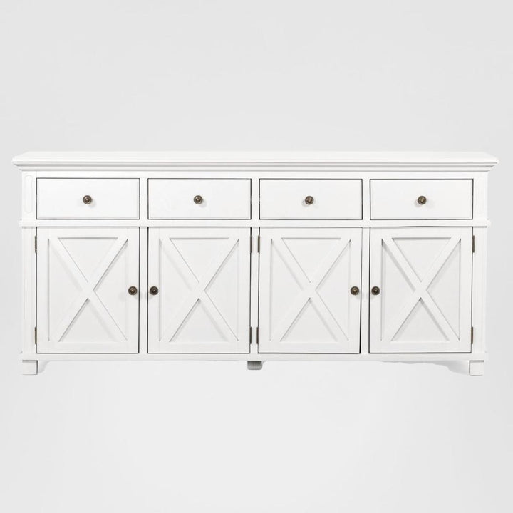 Sorrento 4 Door Hamptons 188cm Buffet White