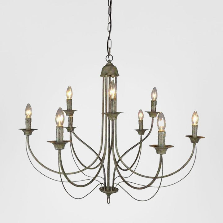 Taupe Chandelier with 9 Lights