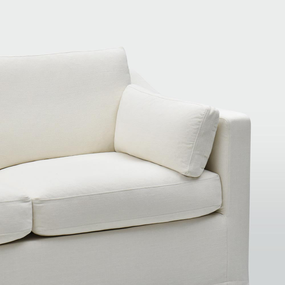 Clovelly 3 Seater Left Chaise Sofa Ivory