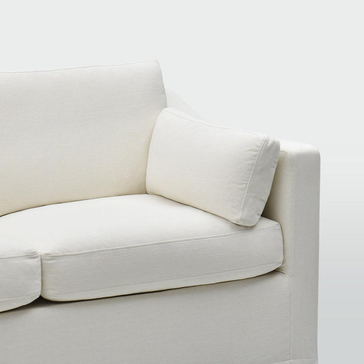 Clovelly 3 Seater Left Chaise Sofa Ivory