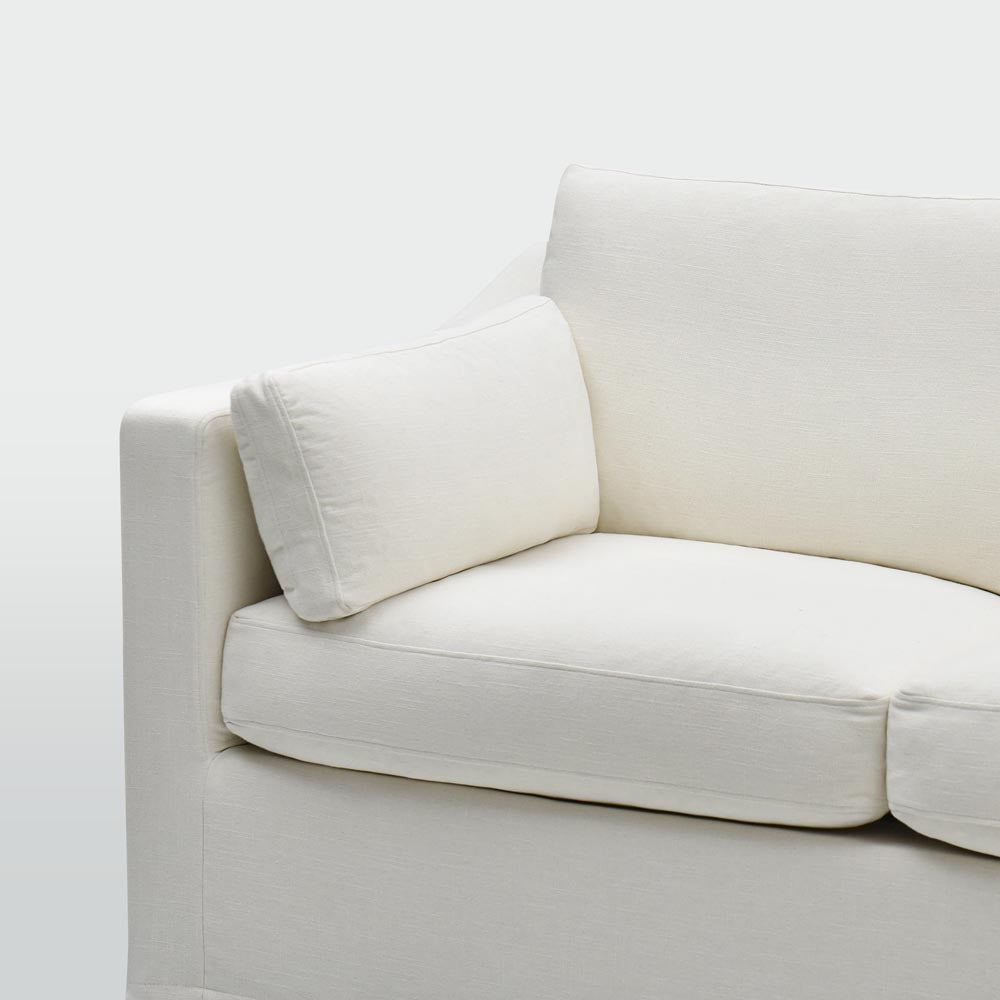 Clovelly 3 Seater Right Chaise Sofa Ivory
