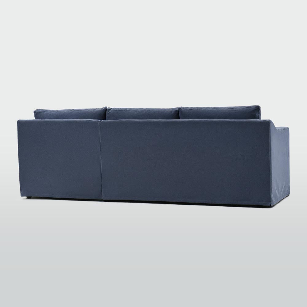 Clovelly 3 Seater Right Chaise Sofa Navy Covers Only