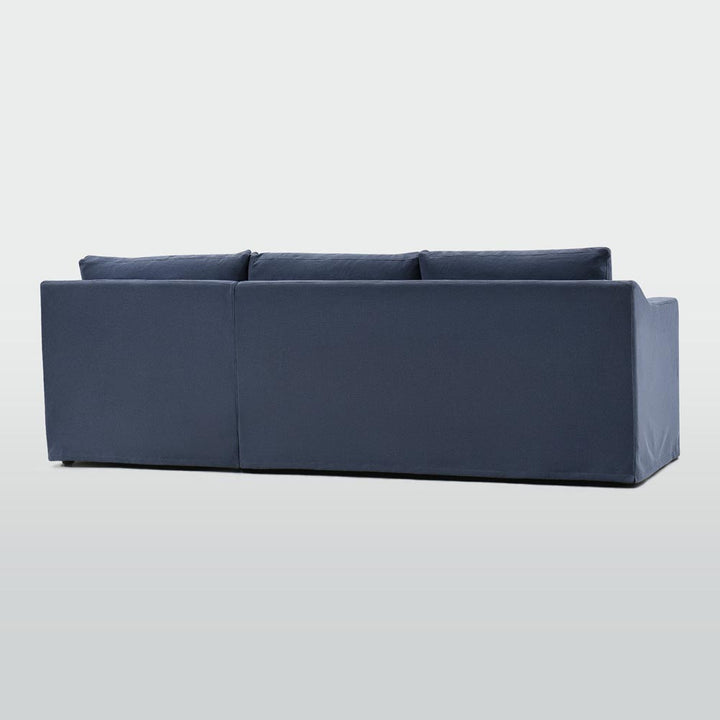 Clovelly 3 Seater Right Chaise Sofa Navy Covers Only