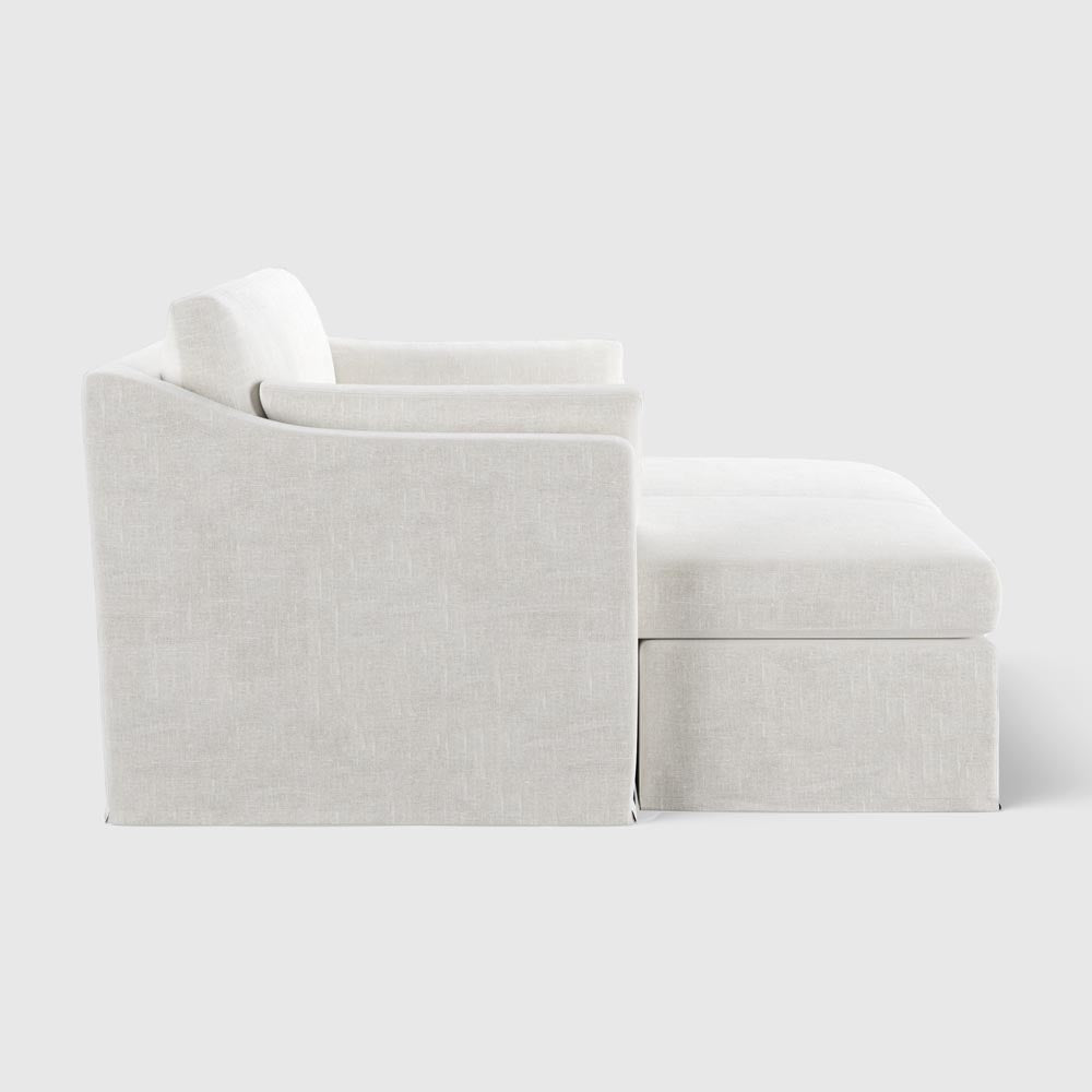 Clovelly Double Chaise Daybed Ivory