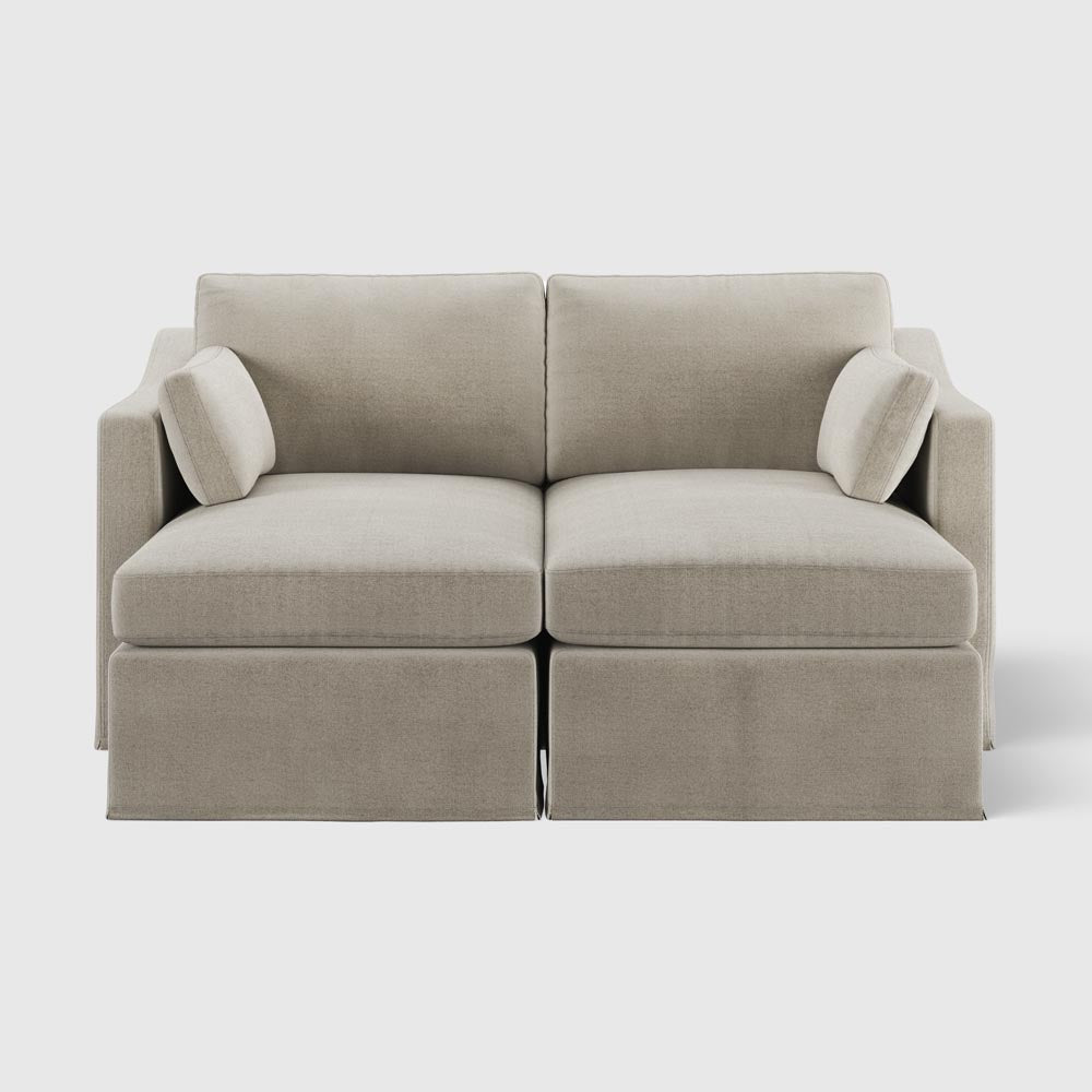 Clovelly Double Chaise Daybed Natural Covers Only