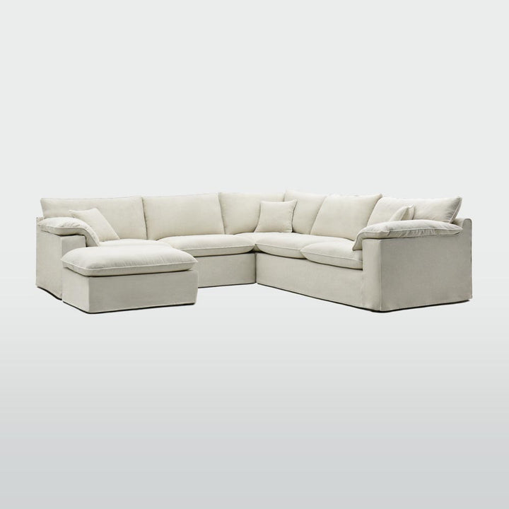Norfolk 5 Seater Modular with Chaise (Reversible) Beige