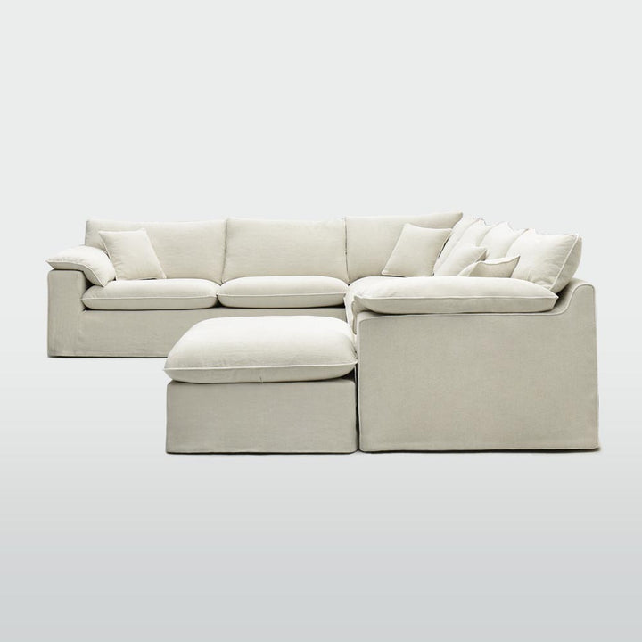 Norfolk 6 Seater Modular with Chaise (Reversible) Beige