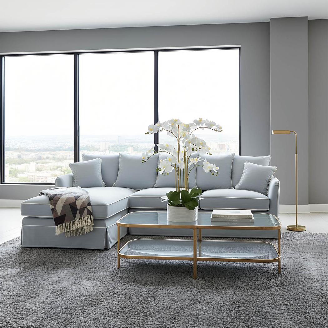 Noosa 3 Seater Left Chaise Sofa Beach