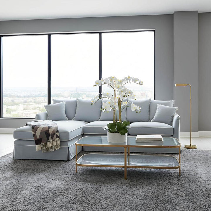 Noosa 3 Seater Left Chaise Sofa Beach