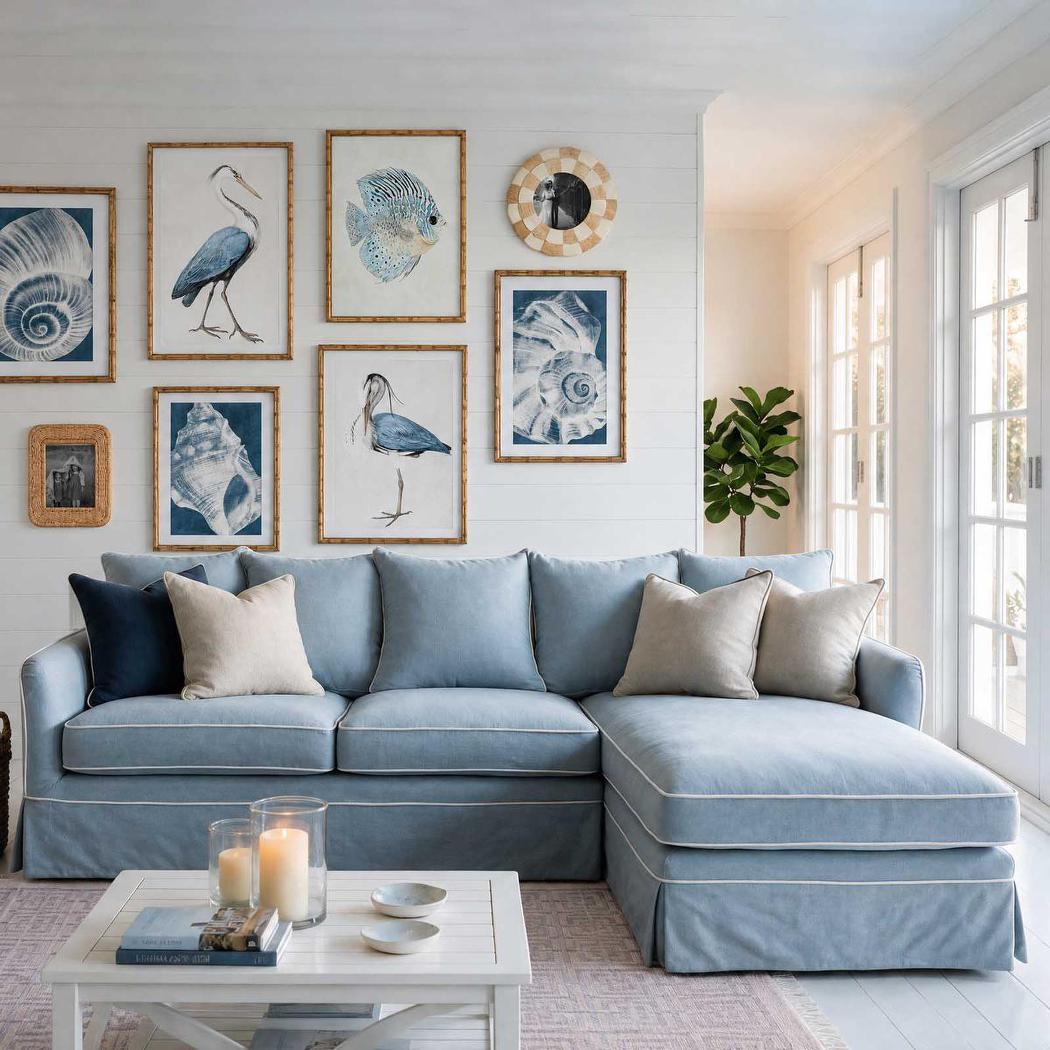 Noosa 3 Seater Right Chaise Sofa Beach