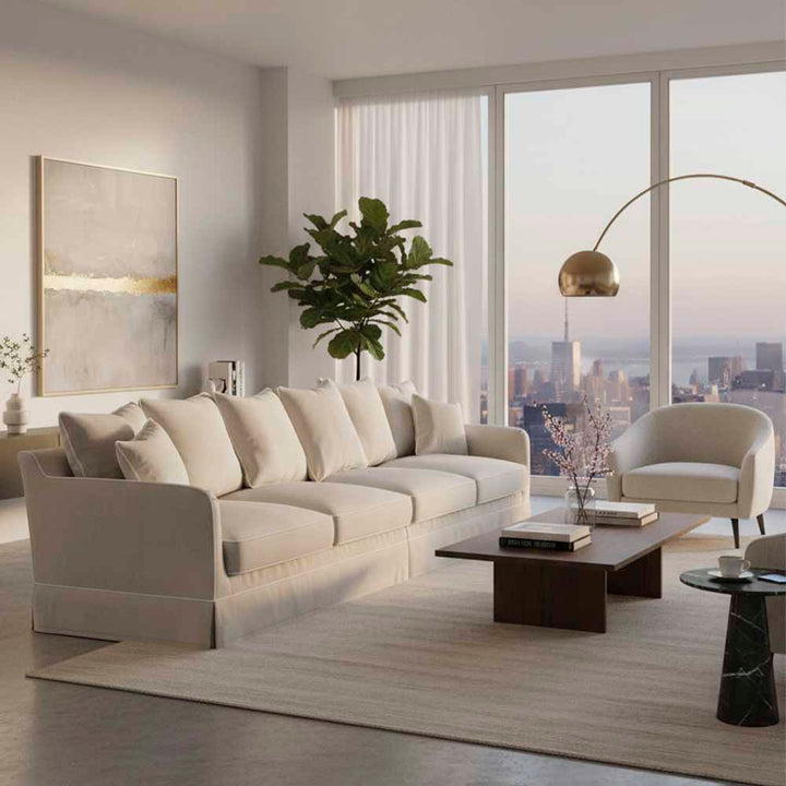Noosa 4 Seat Modular Sofa Natural