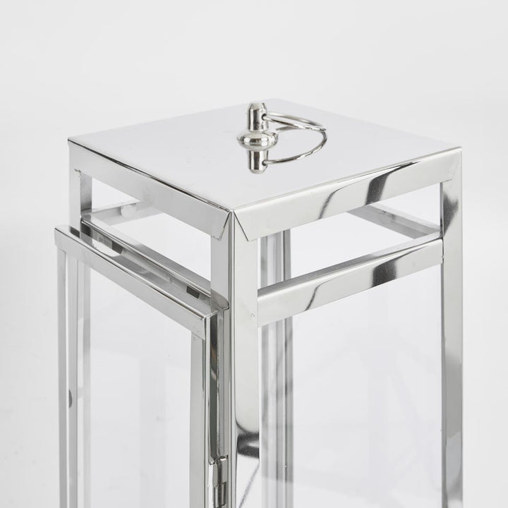 Charlotte Lantern Large Nickel - Outdoor